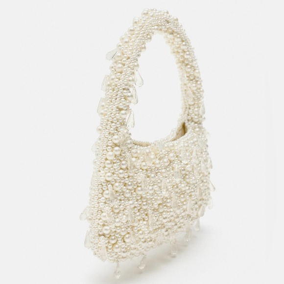 Zara PEARL SHOULDER BAG - Picture 6 of 6
